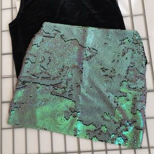NWOT ZARA Sequined Mini